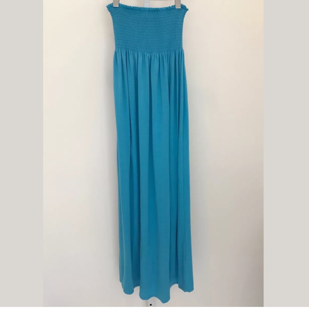 DEREK HEART TURQUOISE STRAPLESS DRESS SMALL NWOTS!